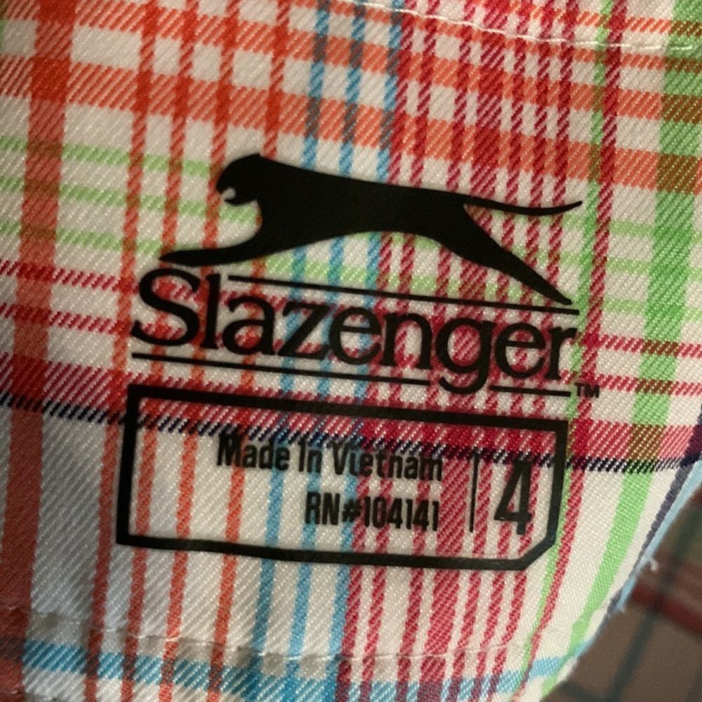 Slazenger Size 4 plaid Golf shorts - Picture 9 of 10